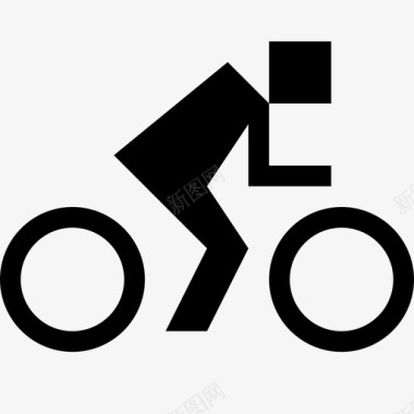 自行车骑手骑行图标图标