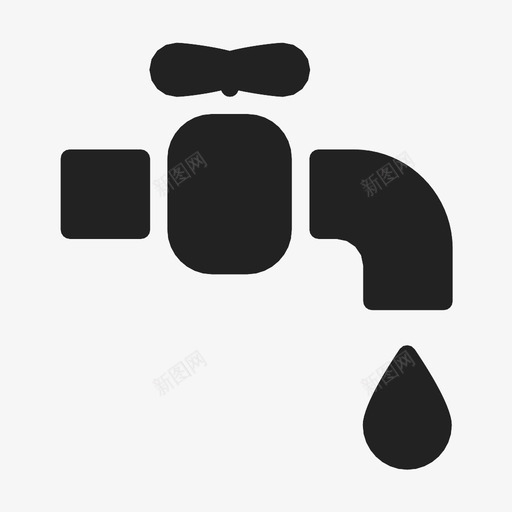 自来水缺水供水图标svg_新图网 https://ixintu.com 供水 缺水 自来水