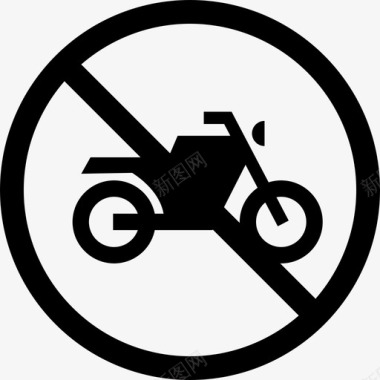 没有摩托车不能进入进入图标图标