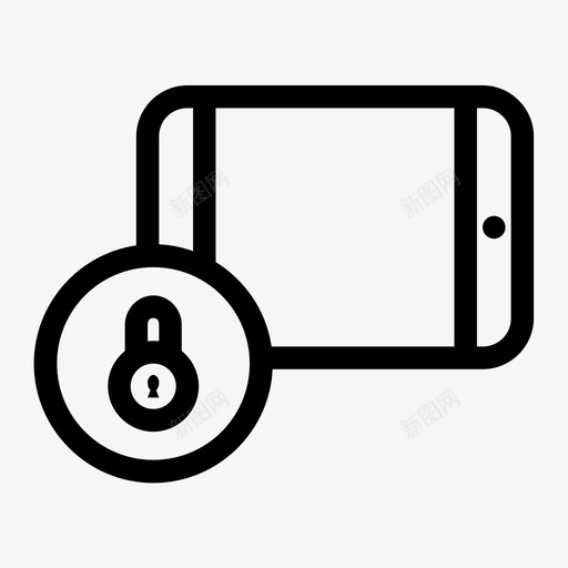 受保护的平板电脑挂锁密码图标svg_新图网 https://ixintu.com 受保护的平板电脑 安全 密码 挂锁