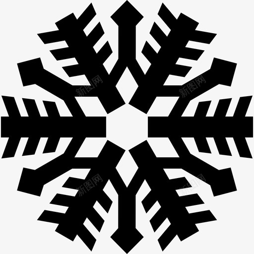 雪花形状形状超图标svg_新图网 https://ixintu.com 形状 超图标 雪花形状