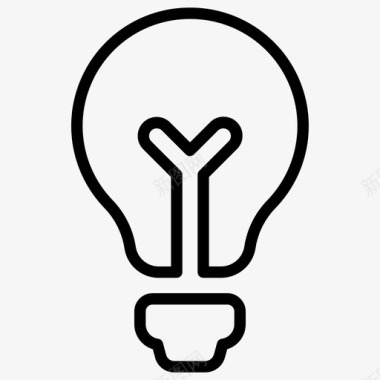 创意灯泡商业理念图标图标