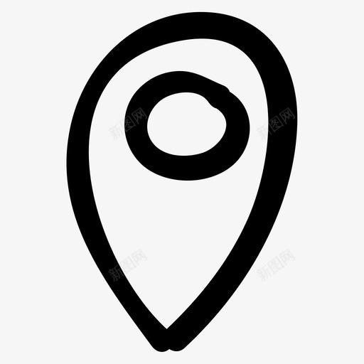 地图针地理地理定位器图标svg_新图网 https://ixintu.com 地图针 地理 地理定位器 工具 潜望镜