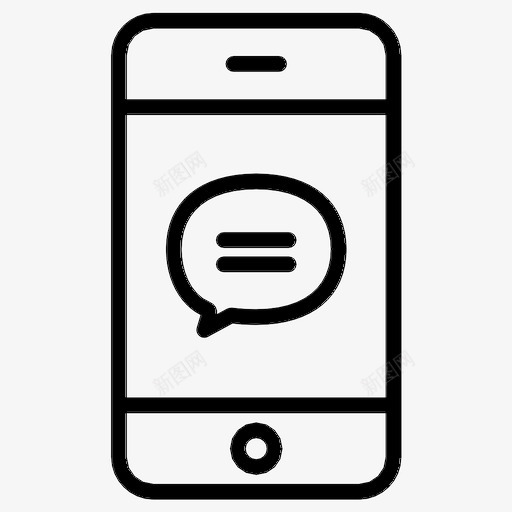 在线留言聊天电话图标svg_新图网 https://ixintu.com 在线留言 智能手机 电话 聊天
