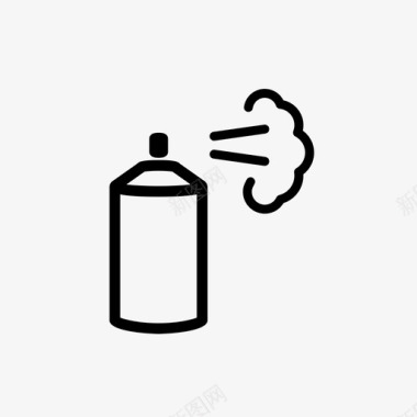 喷雾罐除臭剂喷雾瓶图标图标