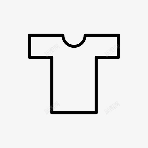 T恤服装印刷品图标svg_新图网 https://ixintu.com T恤 印刷品 服装