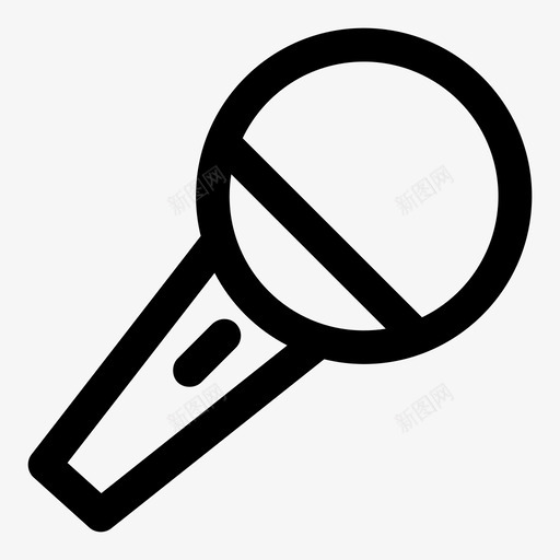 麦克风广告音频图标svg_新图网 https://ixintu.com 媒体 广告 录音 音频 麦克风