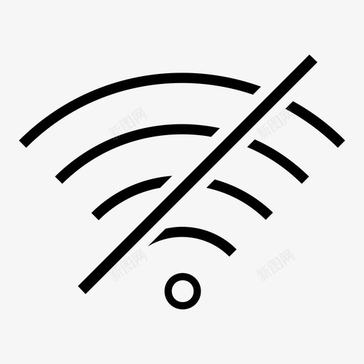 没有wifi断开连接没有连接图标svg_新图网 https://ixintu.com wifi关闭 wifi错误 断开连接 未连接 没有wifi 没有wifi断开 没有连接