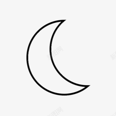月亮新月万圣节图标图标