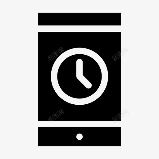 智能手机时钟提醒时间表图标svg_新图网 https://ixintu.com 提醒 时间 时间表 智能手机时钟 秒表 计时器 闹钟