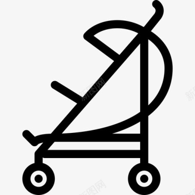 婴儿车儿童童年图标图标