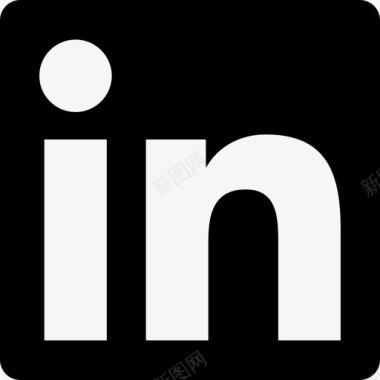 Linkedin徽标社交社交图标方形图标