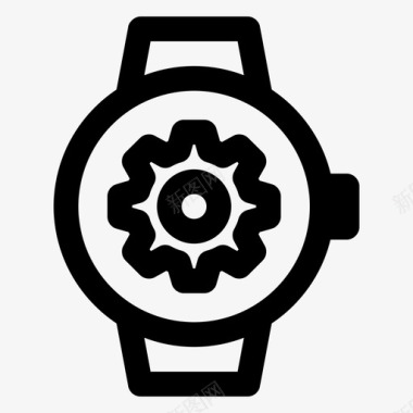 设置智能手表苹果智能手表齿轮图标图标