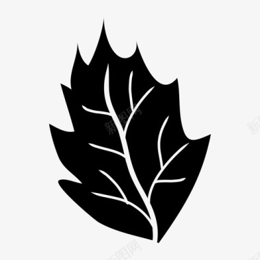 叶绿叶植物和树木图标图标