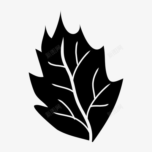 叶绿叶植物和树木图标svg_新图网 https://ixintu.com 叶 植物和树木 绿叶