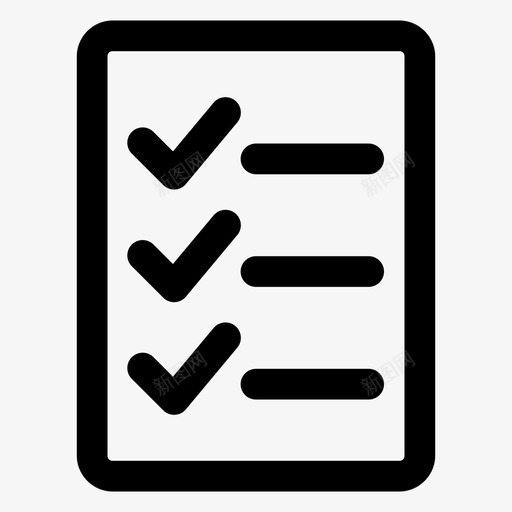 检查列表接受批准图标svg_新图网 https://ixintu.com 列表 完成 批准 接受 检查 检查列表
