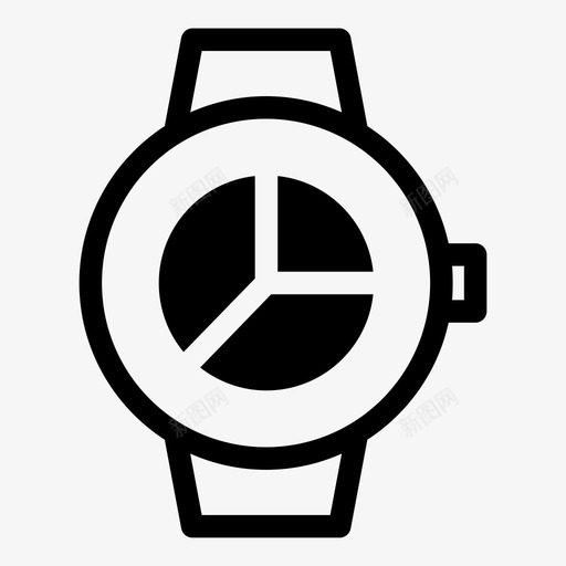 smartwatch饼图分析业务图标svg_新图网 https://ixintu.com smartwatch饼图 业务 分析 图表 统计 趋势 饼图