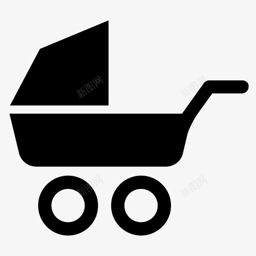 婴儿推车婴儿护理婴儿车图标svg_新图网 https://ixintu.com 婴儿护理 婴儿推车 婴儿车