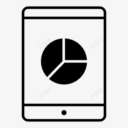 tablet饼图分析业务图标svg_新图网 https://ixintu.com tablet饼图 业务 分析 图表 统计 趋势 饼图