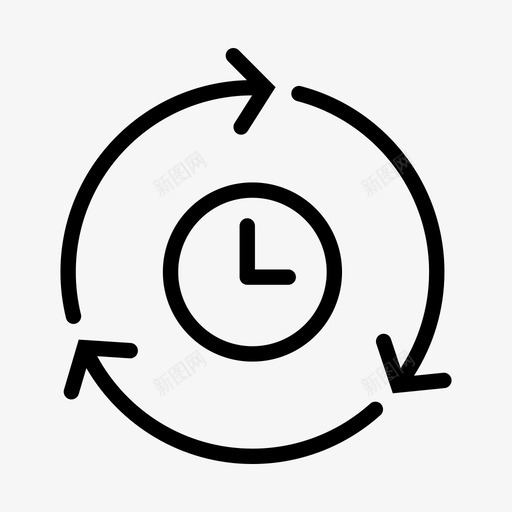 时间管理效率互动图标svg_新图网 https://ixintu.com 业务 互动 效率 时间管理 生产力