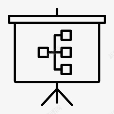 屏幕工作流程业务图表图标图标