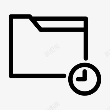 挂起文件夹正在加载时间图标图标