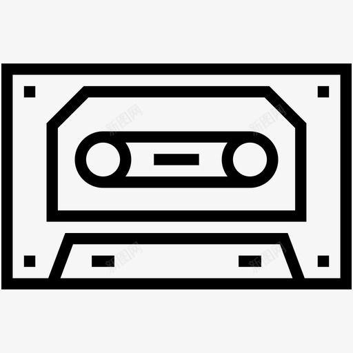 盒式磁带录音带小型盒式磁带图标svg_新图网 https://ixintu.com 多媒体线路图标c 小型盒式磁带 录音带 盒式磁带