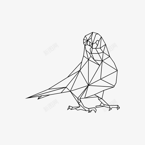 长尾鹦鹉动物艺术图标svg_新图网 https://ixintu.com 信息 动物 折纸 艺术 长尾鹦鹉 鸽子