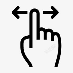 向左移动手指向左滑动手一个手指图标高清图片