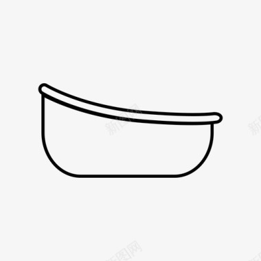 浴缸婴儿浴室图标图标