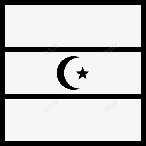 利比亚非洲国家图标svg_新图网 https://ixintu.com 世界广场旗帜轮廓 利比亚 国家 国旗 非洲