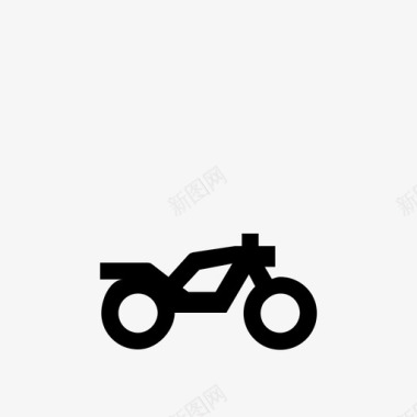 摩托车自行车复古图标图标