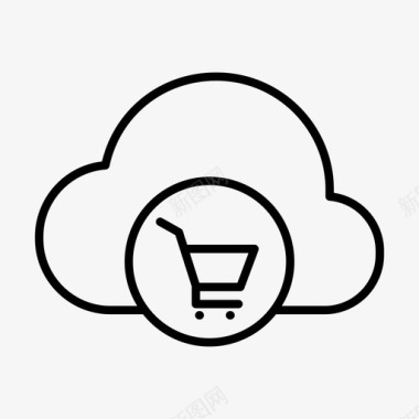 云购物车云购物在线购物图标图标