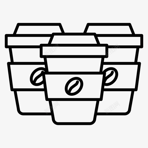 咖啡杯星巴克冰激凌的外线图标svg_新图网 https://ixintu.com 冰激凌的外线图标 咖啡杯 星巴克