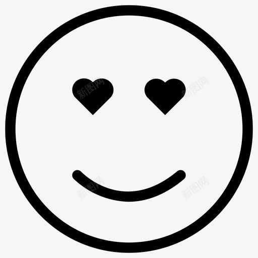 亲吻眼睛表情符号微笑图标svg_新图网 https://ixintu.com 亲吻眼睛 微笑 手工艺图标情感 表情符号