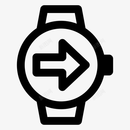 smartwatch右下一个选项图标svg_新图网 https://ixintu.com smartwatch右 下一个 到右 右箭头 左向右 跳过 选项