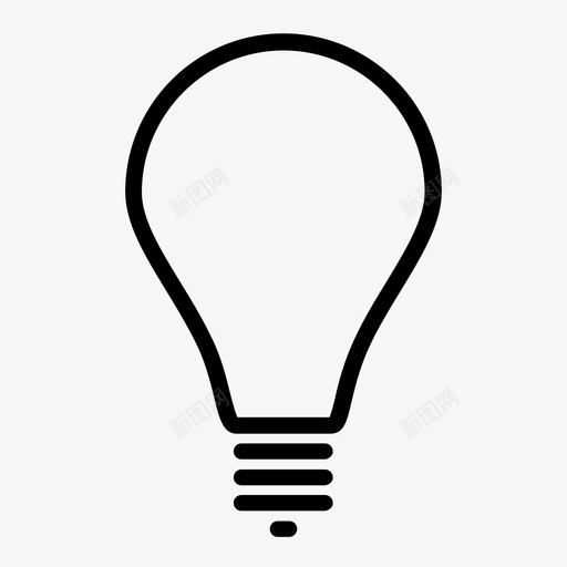 电灯泡家用创意图标svg_新图网 https://ixintu.com 创意 家用 开 电灯泡