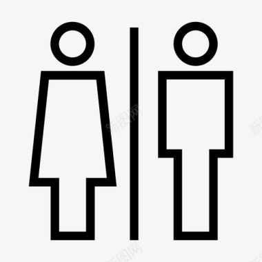 卫生间公厕图标图标