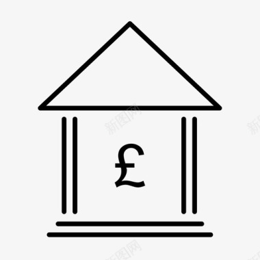 英镑银行中央银行货币图标图标