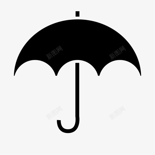 雨伞雨暴风雨图标svg_新图网 https://ixintu.com 天气 暴风雨 雨 雨伞 雷声