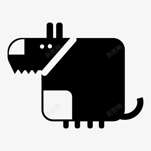 狗动物卡通图标svg_新图网 https://ixintu.com 人物 动物 卡通 滑稽 狗
