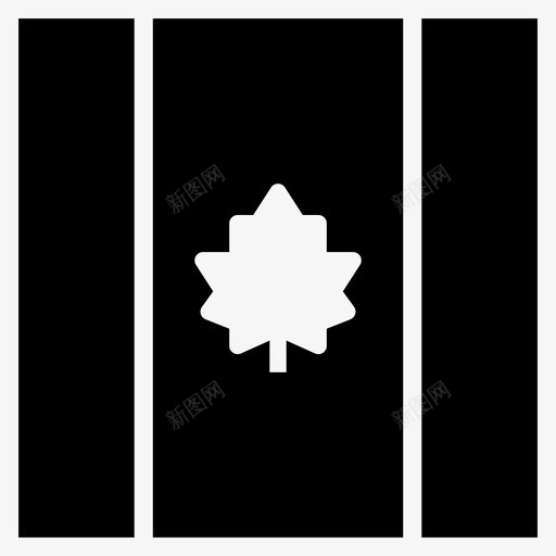 加拿大国家国旗图标svg_新图网 https://ixintu.com 世界广场旗帜字形 加拿大 国家 国旗