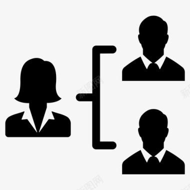 经理业务结构层次结构图标图标