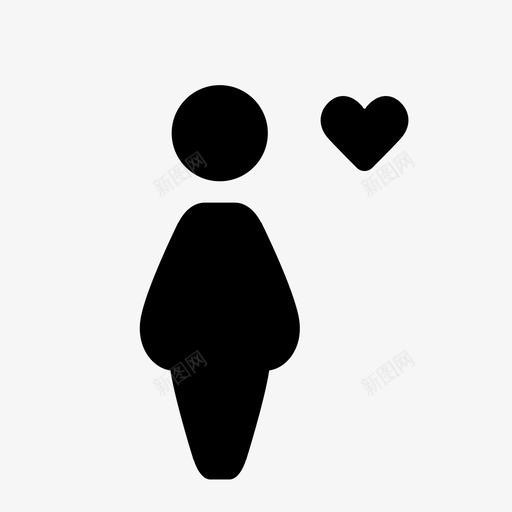 女性爱情人图标svg_新图网 https://ixintu.com 人 关系 女性 女性装备 爱情