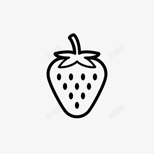草莓代基里食品图标svg_新图网 https://ixintu.com 代基里 健康 正负极 水果 草莓 食品