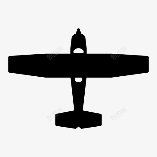 塞斯纳飞机道具图标svg_新图网 https://ixintu.com 固定翼飞机 塞斯纳 旅行 道具 飞机