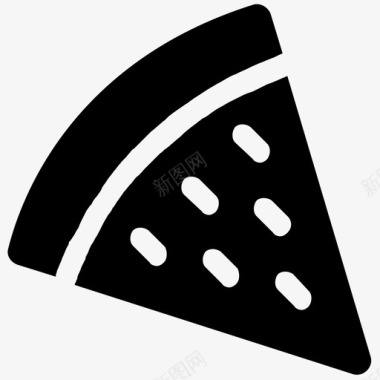 披萨片快餐意大利食品图标图标