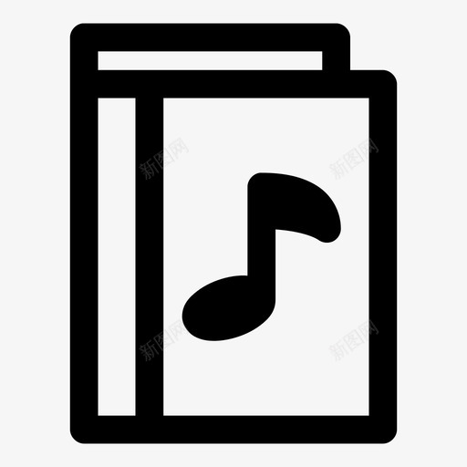 音乐书汇编作曲图标svg_新图网 https://ixintu.com 作曲 手机应用程序最大胆 歌曲 汇编 音乐书 音符