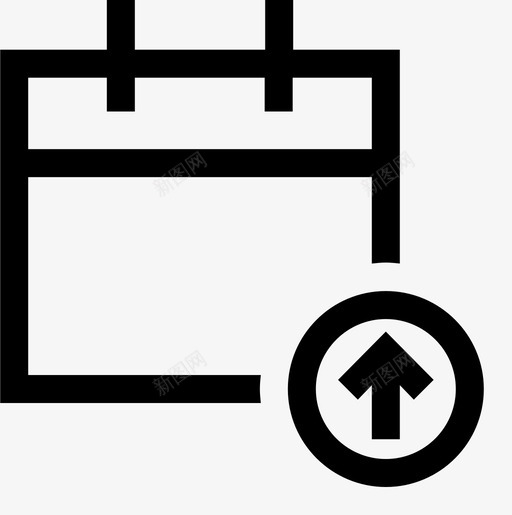 上传日历月日程表图标svg_新图网 https://ixintu.com 上传日历 日程表 月