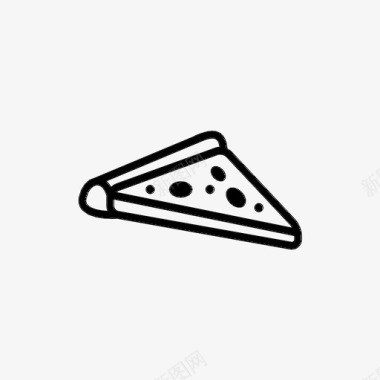 披萨片奶酪马苏里拉图标图标